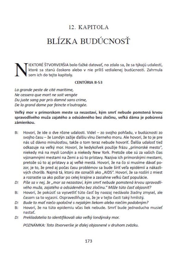 Rozhovory s Nostradamom - Zväzok I