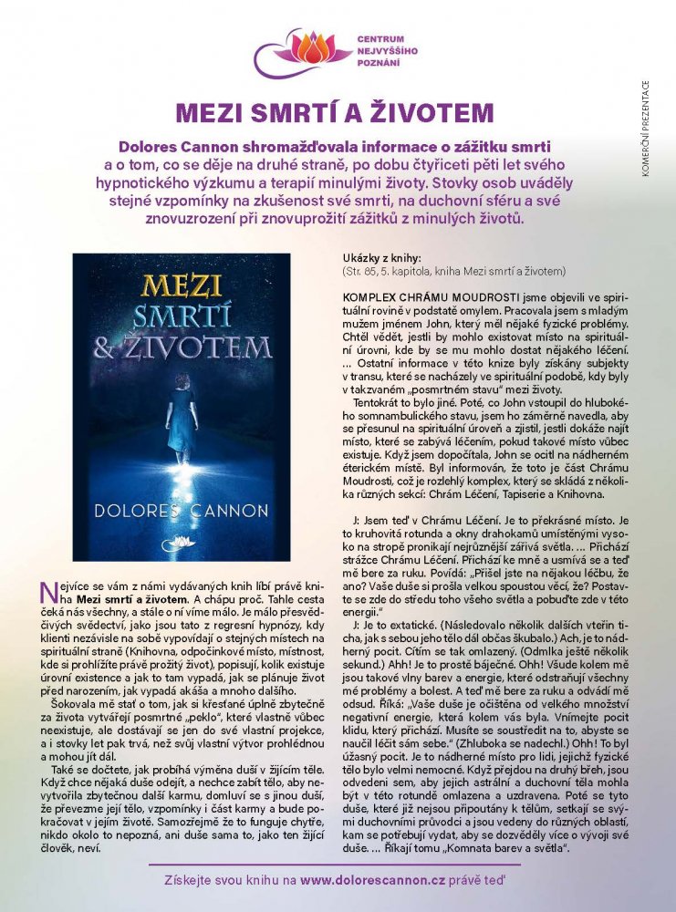 MEZI SMRTÍ A ŽIVOTEM, REGENERACE 08/2023