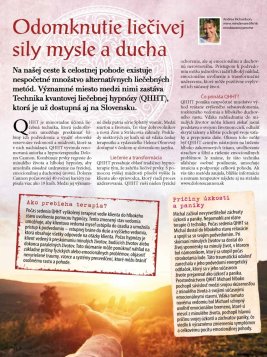 Odomknutie liečivej sily mysle a ducha,  časopis BALANS 23/07